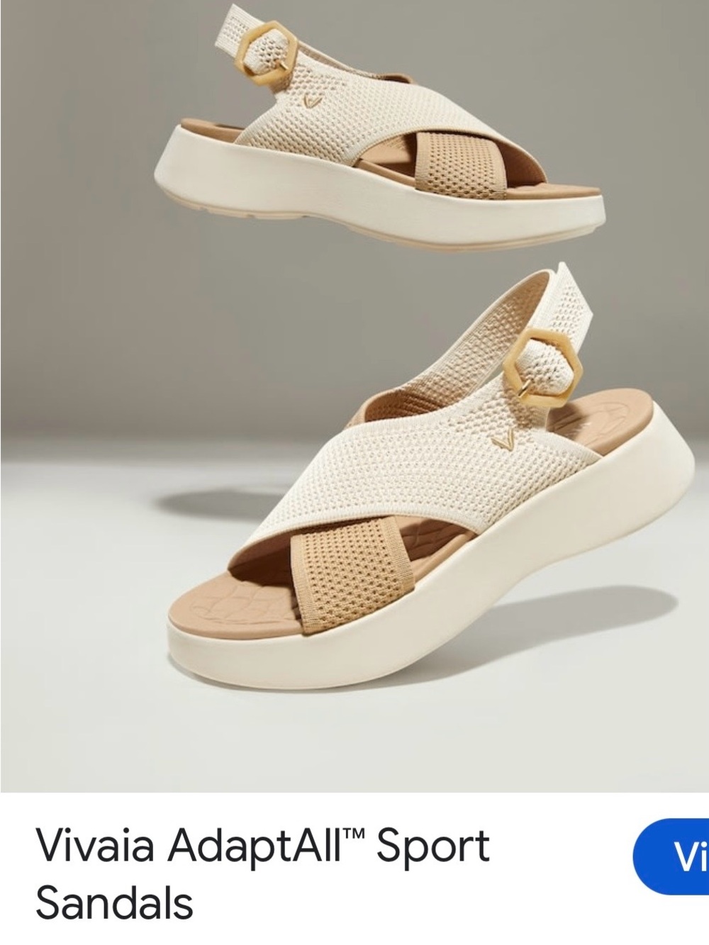 AdaptAll™ Sport Sandals – Cream/Tan